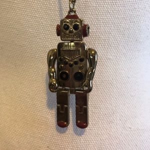 Cute Metal Robot Pendant Necklace